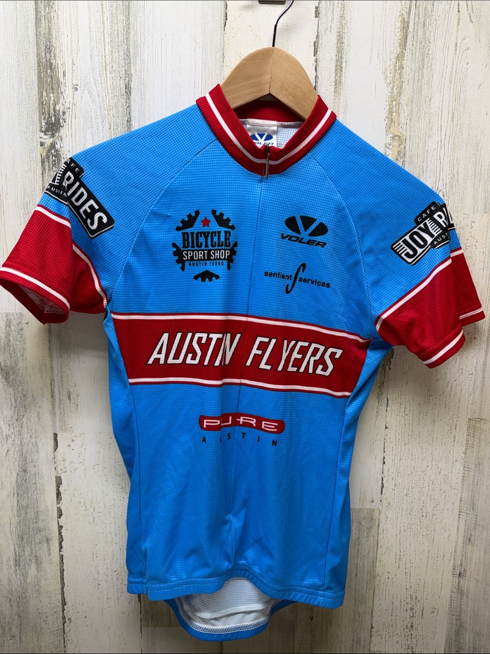 Austin Flyers Blue & Red Cycling Jersey by Voler